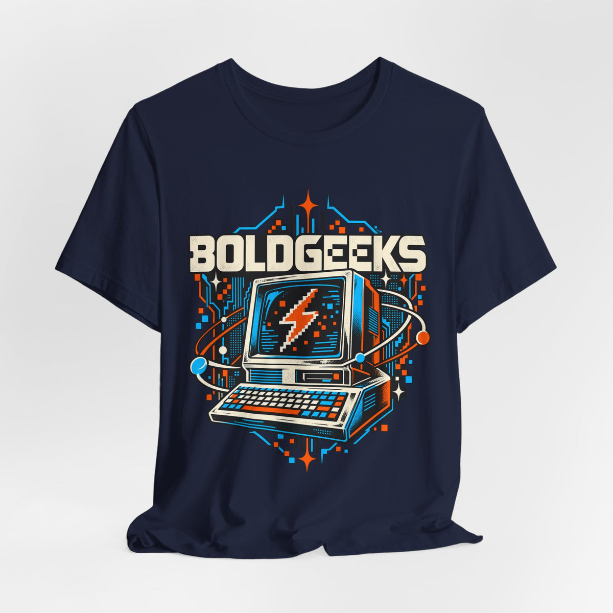 BOLDGEEKS Retro Computer Geek T-Shirt