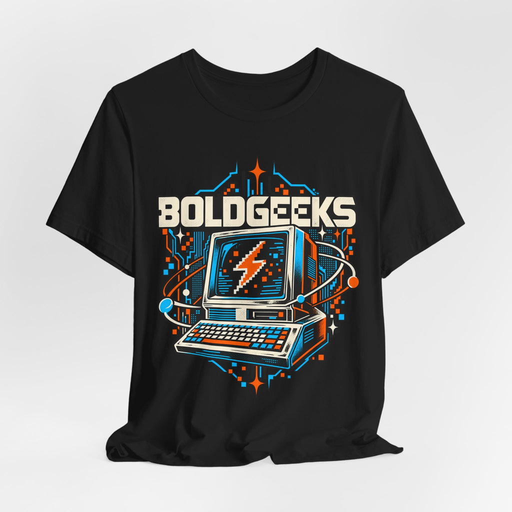 BOLDGEEKS Retro Computer Geek T-Shirt