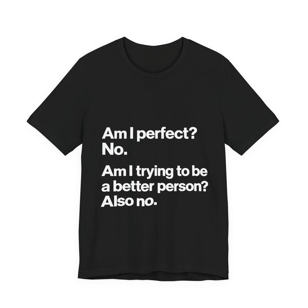 Not Perfect, Not Improving T-Shirt