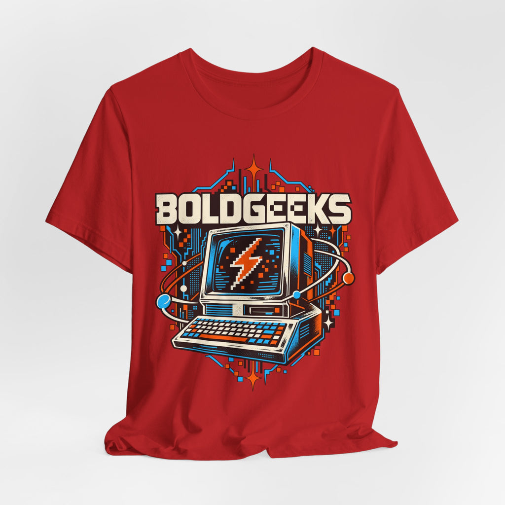 BOLDGEEKS Retro Computer Geek T-Shirt